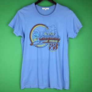 Junk Food Smurfs Graphic Tee Surfin' Championship